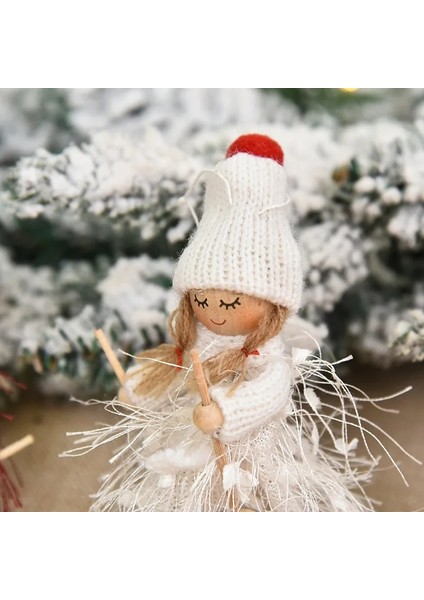 2-Kayak B Yeni Yıl 2023 Hediyeler Sevimli Melek Kayak Bebek Navidad Asılı Kolye Noel Ev Dekor Noel Ağacı Süsler Noel Doğum Dekorasyon (Yurt Dışından)