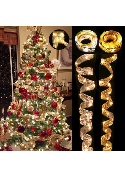 Altın ve Sıcak Işık 5m Şerit Peri Işık Noel Dekorasyonu Noel Ağacı Süsleri Ev Için 2023 Yaylar Dize Işıklar Navidad Doğum Yeni Yıl 2024 (Yurt Dışından)