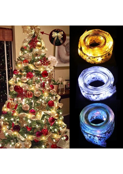Altın ve Sıcak Işık 5m Şerit Peri Işık Noel Dekorasyonu Noel Ağacı Süsleri Ev Için 2023 Yaylar Dize Işıklar Navidad Doğum Yeni Yıl 2024 (Yurt Dışından)