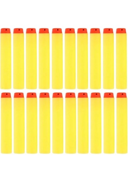Sarı 50 Adet 50-100 Adet Nerf Bullets Eva Yumuşak Içi Boş Delik Kafa 7.2 cm Dolum Mermi Dart Nerf Oyuncak Tabanca Aksesuarları Nerf Blasters Için (Yurt Dışından)