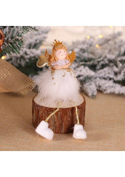 B-4 Yeni Yıl 2023 Son Noel Melek Kız Bebek Noel Ağacı Süsleme Noel Deco Noel Dekorasyon Ev Için Navidad 2022 Çocuk Hediye (Yurt Dışından)
