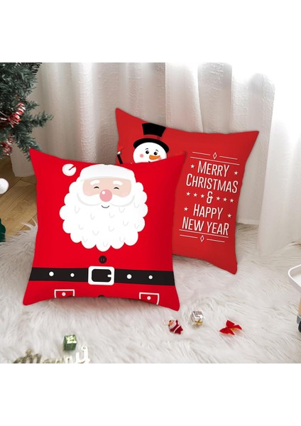 Pllowcase 23 Noel Minder Örtüsü Ev Için Mutlu Noel Dekor 2023 Navidad Yastık Kılıfı Noel Süsleri Xams Hediyeler Yeni Yıl Dekor 2024 (Yurt Dışından)
