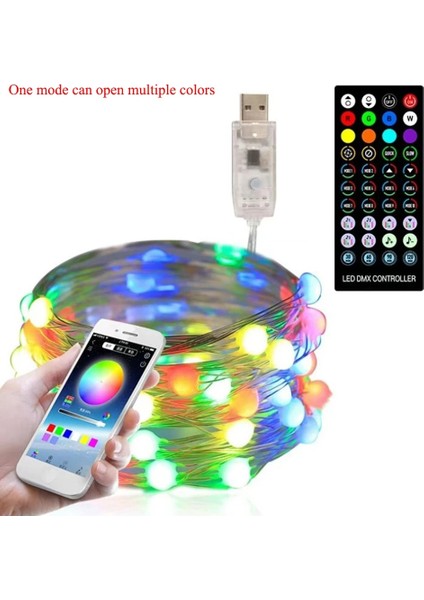 10M 100LED 5/10/20M LED Bluetooth Dize Işık Yılbaşı Ağacı Dekorasyon Uzaktan Kumanda USB Düğün Navidad Çelenk Perde Lambası Peri Ev (Yurt Dışından)