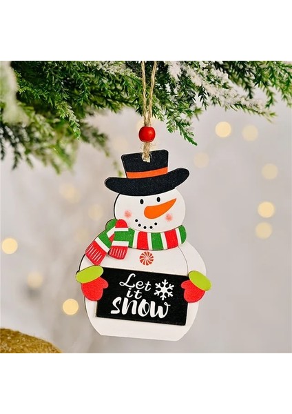 Kardan Adam 11X7 cm Noel Kolye Noel Ağacı Süsleri Asılı Metal Süsler Dıy Noel Baba Kardan Adam Parti Çocuk Oyuncakları Hediye Noel Yeni Yıl 2022 (Yurt Dışından)