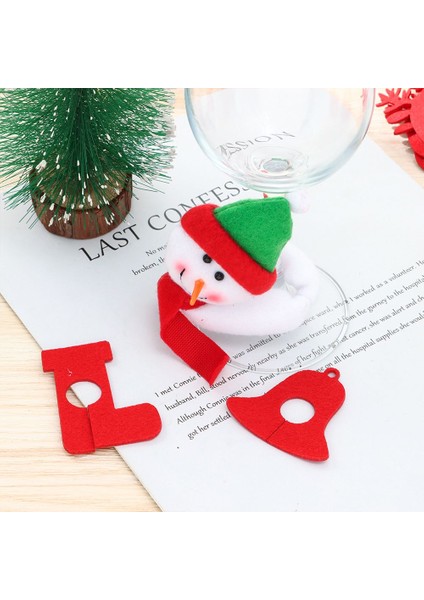10 Adet-Çan 1/10 Adet Noel Şarap Bardağı Dekorasyon Mutlu Yeni Yıl 2022 Kardan Adam Elk Noel Baba Parti Süslemeleri Ev Masa Süsü (Yurt Dışından) fırsatları