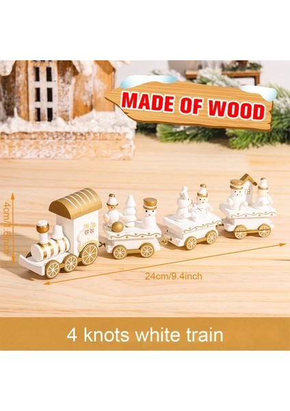 Ahşap Tren 3 Ahşap/plastik Tren Merry Christmas Süs Ev Için Noel Süslemeleri 2023 Noel Hediyeleri Noel Natal Navidad Yeni Yıl 2024 (Yurt Dışından)