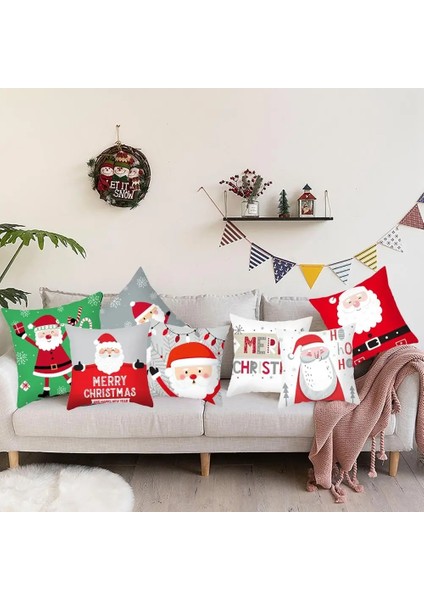 Pllowcase 23 Noel Minder Örtüsü Ev Için Mutlu Noel Dekor 2023 Navidad Yastık Kılıfı Noel Süsleri Xams Hediyeler Yeni Yıl Dekor 2024 (Yurt Dışından)