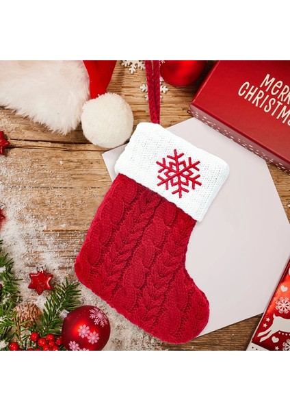 M Noel Alfabe Örgü Çorap Yılbaşı Ağacı Süsleri Noel Süslemeleri Ev 2022 Navidad Noel 2023 Noel Hediyesi (Yurt Dışından)