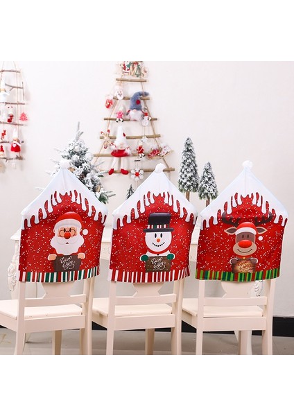 2-Kardan Adam Yeni Yıl 2024 Noel Baba Şapka Sandalye Kapak 2023 Noel Süslemeleri Ev Masa Için Noel Süsleri Navidad Noel Noel Hediyeleri (Yurt Dışından)