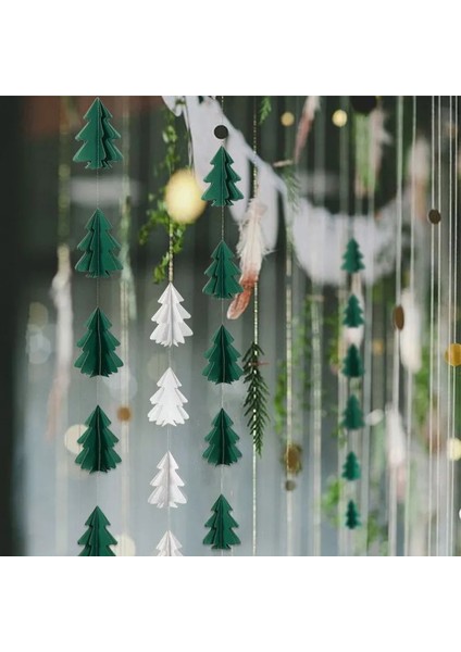 Kahve Ev Için Mutlu Noeller Süslemeleri 3D Noel Ağacı Kağıt Garland Yeni Yıl 2023 Noel Christmastree Süsler Kerst 2022 Navidad (Yurt Dışından)