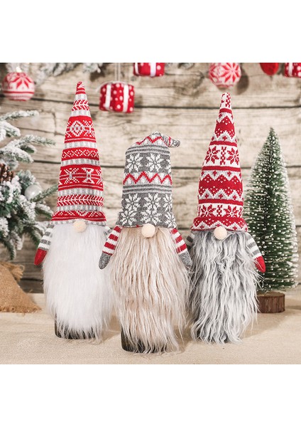 2--Stylea Mutlu Noeller Gnome Şarap Şişesi Kapağı Noel Noel Dekorasyonu Ev Için 2021 Noel Süsleri Natal Navidad Yeni Yıl 2022 (Yurt Dışından)