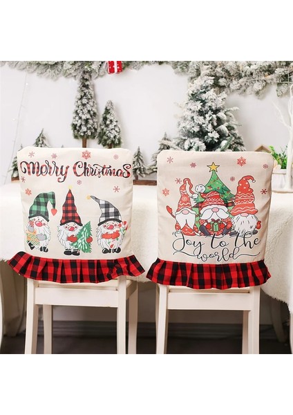 Şarap Kapağı-51 Kırmızı Yeni Yıl 2023 Keten Noel Cüceleri Önlük Noel Süslemeleri Ev Için Noel Mutfak Aksesuarları Natal Navidad 2022 Noel Deco (Yurt Dışından)