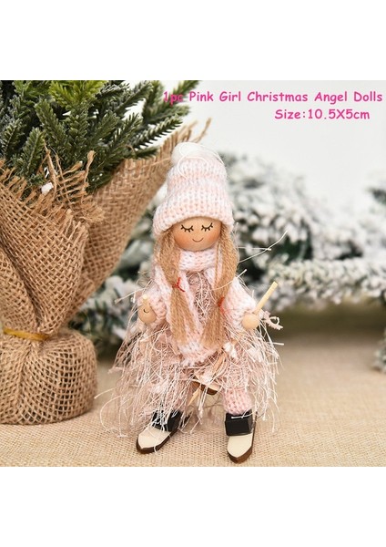A2 Pembe 2022 Yeni Yıl Hediyesi Sevimli Noel Melek Bebek Noel Ağacı Süsleme Noel Deco Noel Dekorasyon Ev Için Doğum 2023 Navidad Dekor (Yurt Dışından)