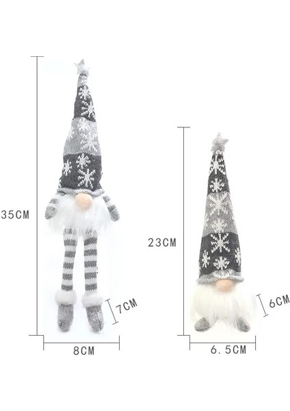 A01-KIRMIZI Kısa Bacak 1 Adet Noel Gnomes Peluş LED Parlayan Yüzü Olmayan Uzun Bacak Bebek Noel Ağacı Noel Kolye Cüce Süsler Parti Süslemeleri (Yurt Dışından)