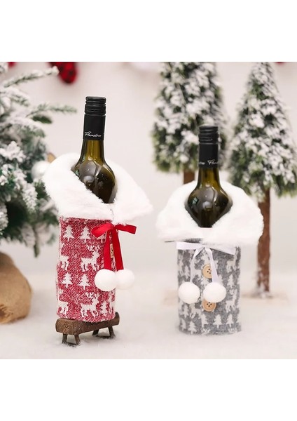 Şişe Kapağı 8 Noel Şarap Şişesi Kapağı Merry Christmas Dekor Ev Için 2022 Navidad Noel Noel Süsleri Noel Hediyesi Mutlu Yıllar 2023 (Yurt Dışından)