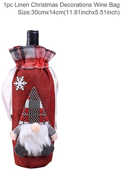 Şişe Kapağı 8 Noel Şarap Şişesi Kapağı Merry Christmas Dekor Ev Için 2022 Navidad Noel Noel Süsleri Noel Hediyesi Mutlu Yıllar 2023 (Yurt Dışından)