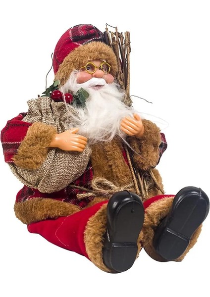 15X33 cm A 2021 Noel Yeni Yıl Noel Baba Oturan Noel Büyük Bebek Kumaş Çocuk Oyuncakları Hediye Noel Süslemeleri Ev Masa Süsleme (Yurt Dışından) fiyatları