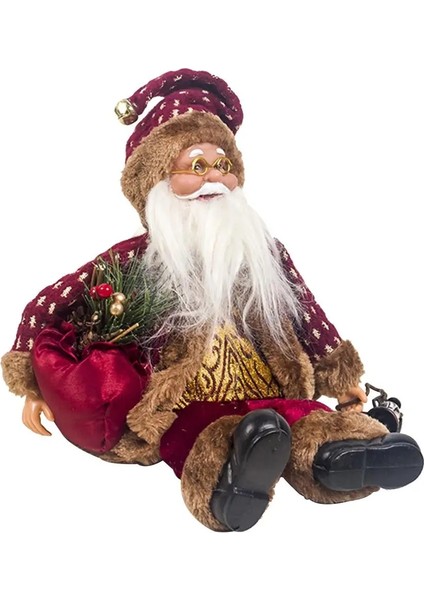 15X33 cm A 2021 Noel Yeni Yıl Noel Baba Oturan Noel Büyük Bebek Kumaş Çocuk Oyuncakları Hediye Noel Süslemeleri Ev Masa Süsleme (Yurt Dışından) indirimleri