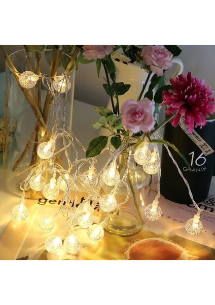 Sıcak Renk Kristal 3m 20LED Kar Tanesi LED Işıklar Noel Dekorasyon Ev Noel Ağacı Asılı Çelenk Noel Süsleri Navidad NOEL2022 Yeni Yıl Hediyesi 2023 (Yurt Dışından)