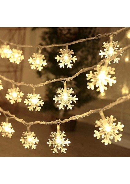 Sıcak Renk Kristal 3m 20LED Kar Tanesi LED Işıklar Noel Dekorasyon Ev Noel Ağacı Asılı Çelenk Noel Süsleri Navidad NOEL2022 Yeni Yıl Hediyesi 2023 (Yurt Dışından) fiyatları