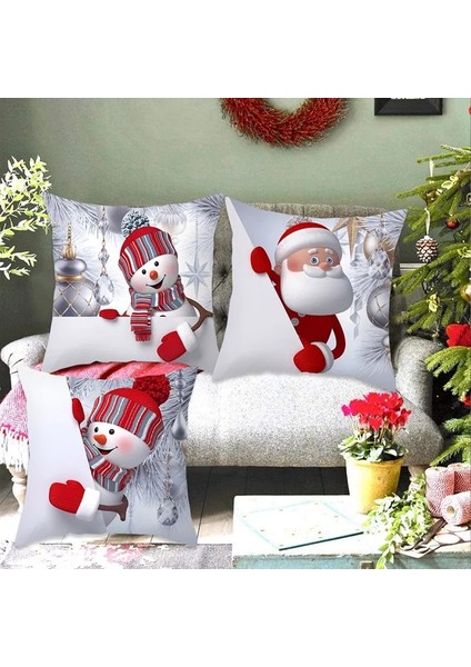 1463 Kardan Adam Noel Minder Örtüsü Merry Christmas Süslemeleri Ev Için 2021 Noel Kanepe Dekoru Navidad Noel Hediyeleri Yeni Yıl 2022 (Yurt Dışından)