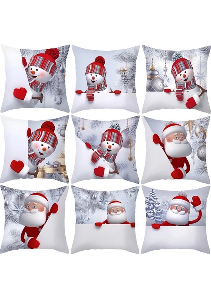 1463 Kardan Adam Noel Minder Örtüsü Merry Christmas Süslemeleri Ev Için 2021 Noel Kanepe Dekoru Navidad Noel Hediyeleri Yeni Yıl 2022 (Yurt Dışından)