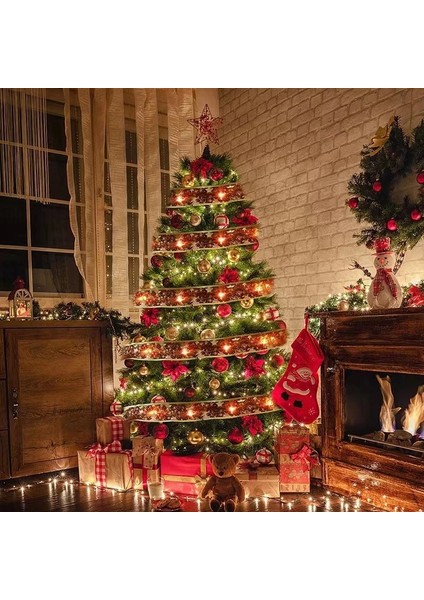 Altın-Renkli 10 M LED Şerit Peri Işıkları Noel Ağacı Süsler Dekorasyon Dıy Yaylar Işık Dize Noel Dekorasyon Ev Yeni Yıl Navidad (Yurt Dışından) modelleri