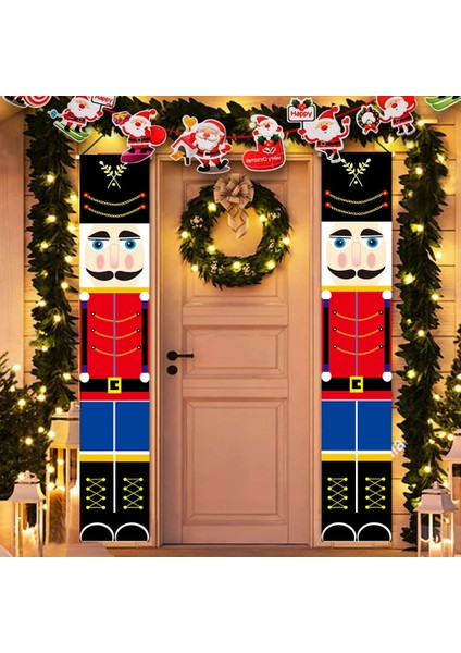 Cadılar Bayramı C 2023 Noel Kapı Dekorasyonu Merry Christmas Banner Dekor Ev Asılı Noel Süs Navidad Mutlu Yeni Yıl Hediyesi Için (Yurt Dışından) fiyatları