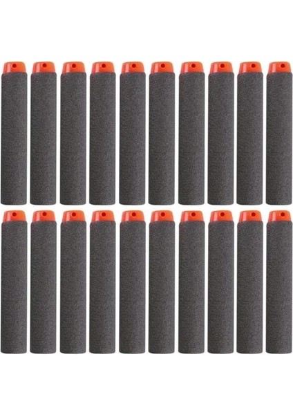 Siyah 50 Adet 50-100 Adet Nerf Bullets Eva Yumuşak Içi Boş Delik Kafa 7.2 cm Dolum Mermi Dart Nerf Oyuncak Tabanca Aksesuarları Nerf Blasters Için (Yurt Dışından)