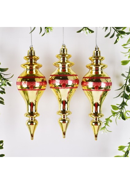 C 20 cm 1 Adet 12/15/20 cm Noel Süslemeleri Renk Kabak Asılı Ev Dekor 2023 Yeni Yıl Zanaat Kolye Noel Ağacı Su Damlası Kolye (Yurt Dışından)