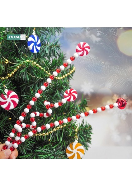 Şeker 4 Paket Şeker Kamışı Noel Dekorasyon Bells Lolipop Kolye Ağacı Noel Süsleri Ev Dekor Noel Hediyeleri Navidad Parti Malzemeleri (Yurt Dışından) modelleri