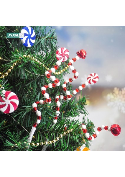 Şeker 4 Paket Şeker Kamışı Noel Dekorasyon Bells Lolipop Kolye Ağacı Noel Süsleri Ev Dekor Noel Hediyeleri Navidad Parti Malzemeleri (Yurt Dışından) fırsatları