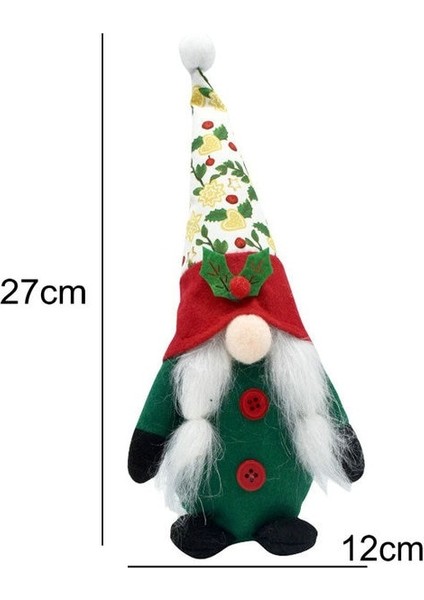 Green1 Noel Yüzü Olmayan Gnome Noel Baba Bebek Noel Ağacı Asılı Süsleme Dekorasyon Ev Kolye Hediyeler Süsler Parti Malzemeleri (Yurt Dışından) fiyatları