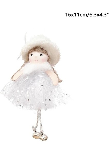 A-1 2021 Noel Peluş Melek Kolye Yılbaşı Ağacı Süsleri 2022 Yeni Yıl Noel Hediyesi Navidad Noel Süsleri (Yurt Dışından)