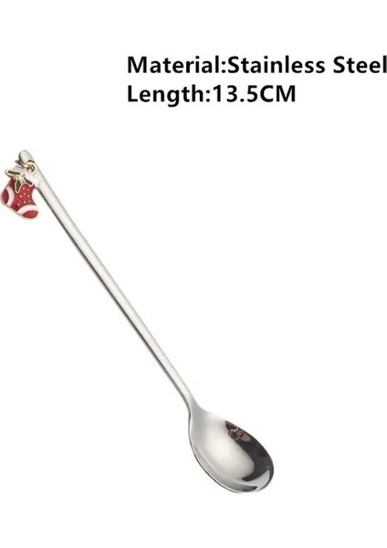 Gümüş Çorap Navidad 2023 Merry Christmas Elk Ağacı Kaşık Noel Partisi Süsleri Ev Masa Için Noel Süslemeleri Yeni Yıl Kerst Noel Hediyesi (Yurt Dışından)