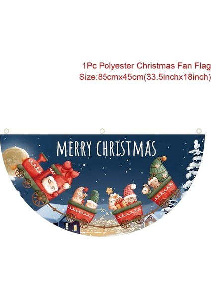 Fan Bayrağı 7 Merry Christmas Asılı Bayrak Noel Süslemeleri Ev Kapı Noel Süsleri Noel Hediyeleri Navidad Dekor 2023 Yeni Yıl (Yurt Dışından)