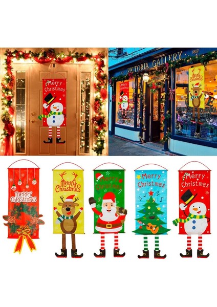 Fan Bayrağı 7 Merry Christmas Asılı Bayrak Noel Süslemeleri Ev Kapı Noel Süsleri Noel Hediyeleri Navidad Dekor 2023 Yeni Yıl (Yurt Dışından) modelleri
