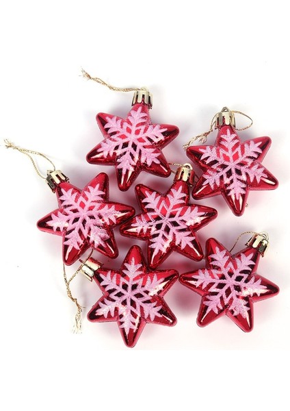 6 Adet Süs Beyaz Kar Tanesi Noel Ağacı Kar Taneleri Asılı Noel Ağacı Dekorasyon Kar Taneleri Noel Ev Pencere Dekor Navidad Noel (Yurt Dışından)