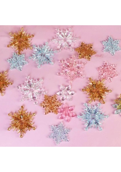 B02-5.5CM-10 Adet 10 Adet Noel Süsler Kristal Akrilik Şeffaf Kar Tanesi Kolye Noel Ağacı Asılı Dekorlar Yeni Yıl Noel Partisi Kaynağı (Yurt Dışından) modelleri