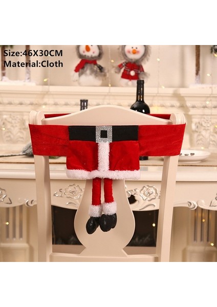 13-Kırmızı Kemer Noel Gnome Sandalye Kapak Merry Christmas Süslemeleri Ev Için Navidad 2023 Noel Dekor Hediyeler Mutlu Yeni Yıl 2024 Kerst Natale (Yurt Dışından) fiyatları