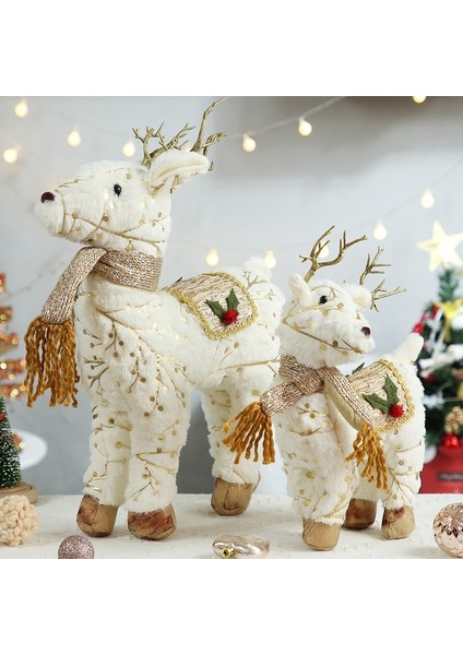 366-3 Elk Noel Partisi Dekorasyon Bebek Noel Dekorasyon Ağacı Için Noel Baba Kardan Adam Oyuncaklar Figürler Decorazioni (Yurt Dışından)