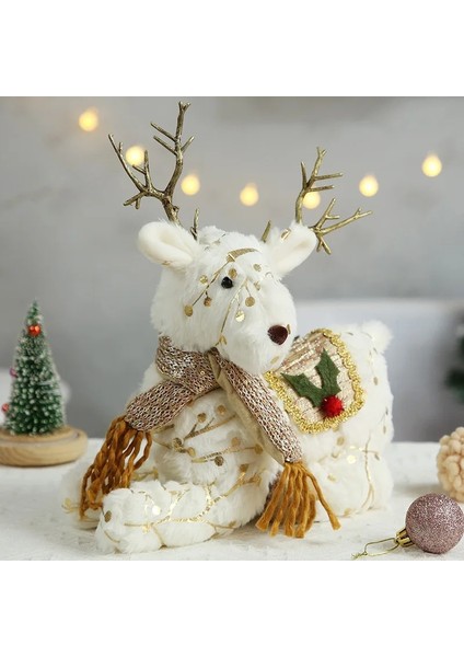 366-3 Elk Noel Partisi Dekorasyon Bebek Noel Dekorasyon Ağacı Için Noel Baba Kardan Adam Oyuncaklar Figürler Decorazioni (Yurt Dışından)