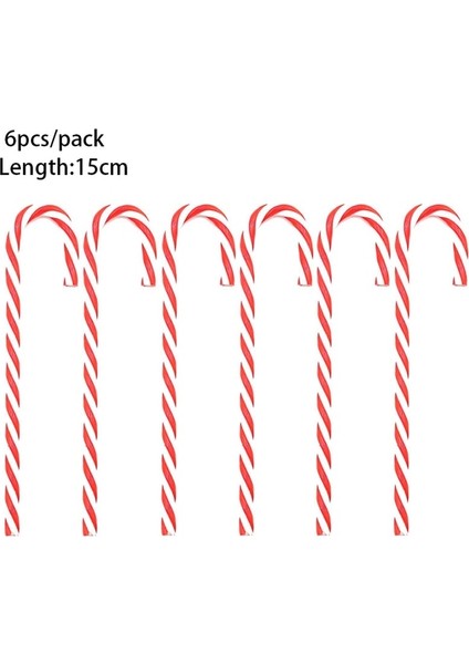 15 Cm-Kırmızı Koltuk Değneği 2023 Noel Ev Dekorasyonu Lolipop Elk Kardan Adam Noel Ağacı Asılı Kolye Noel Natale Noel Hediyeleri Yeni Yıl Süsler (Yurt Dışından)