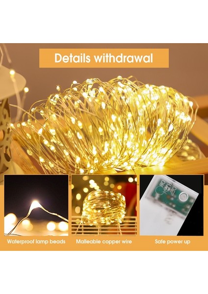 USB Renkli 2m 20LED Yılbaşı Gecesi Süslemeleri 1 ~ 10M Bakır Tel LED Işık Ev Için Noel Süslemeleri Navidad Yeni Yıl 2022 Noel Dekorasyonu (Yurt Dışından)