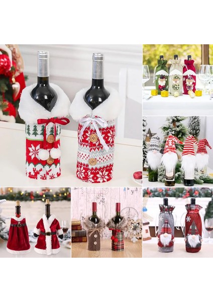 Şişe Kapağı 5 Noel Şarap Şişesi Kapağı Ev Için Mutlu Noel Dekor 2022 Navidad Noel Noel Süsleri Noel Hediyesi Mutlu Yıllar 2023 (Yurt Dışından)