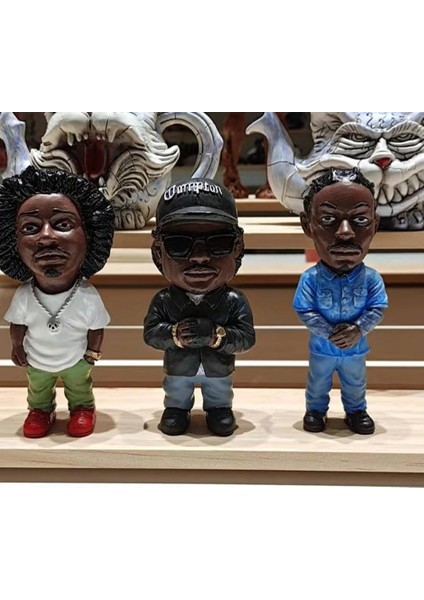 04 Tupac Rapçi Bebek Figürü Hip Hop Yıldızı Guy Snoop Dogg Heykelcik Oyuncak Serin Şeyler Rakamlar Koleksiyon Modeli Yaratıcı Heykel Hediye Dekor (Yurt Dışından)