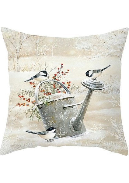 TPR478-12 Merry Christmas 45X45CM Noel Minder Örtüsü Noel Yastık Kılıfı Natal Noel 2023 Yeni Yıl Noel Dekorasyonu Ev Noel Için (Yurt Dışından)
