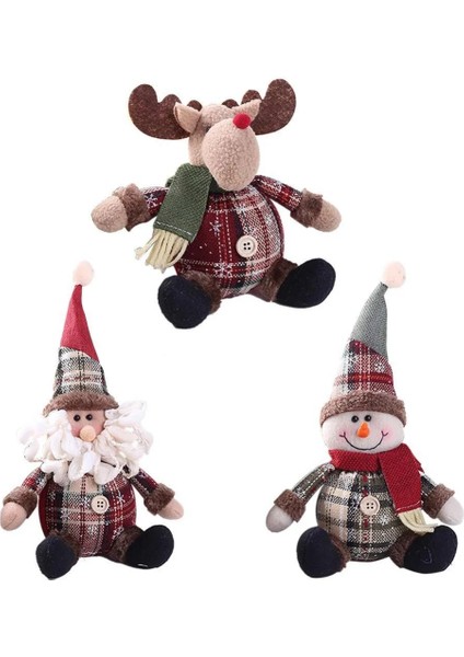 Oturan Kardan Adam Noel Bebekler Noel Baba Kardan Adam Elk Oyuncaklar Noel Figürleri Kırmızı Noel Ağacı Süs Noel Süslemeleri Ev Için Navidad 2021 (Yurt Dışından) fırsatları