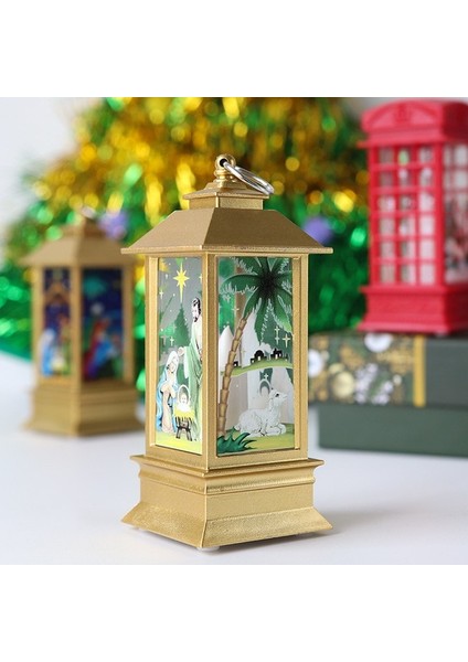 Altın Ağaç Noel Süsleri LED Fener Işık Noel Baba Merry Christmas Süslemeleri Ev Için 2022 Noel Navidad Noel Hediyesi Yeni Yıl 2023 (Yurt Dışından)