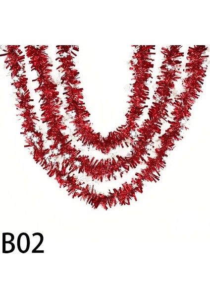 BB02-UZUNLUK 1.8 M Renkli Tel Çelenk Renkli Tinsel Asılı Rattan Noel Ağacı Süsleme Noel Düğün Doğum Günü Bebek Duş Parti Malzemeleri (Yurt Dışından) fiyatları